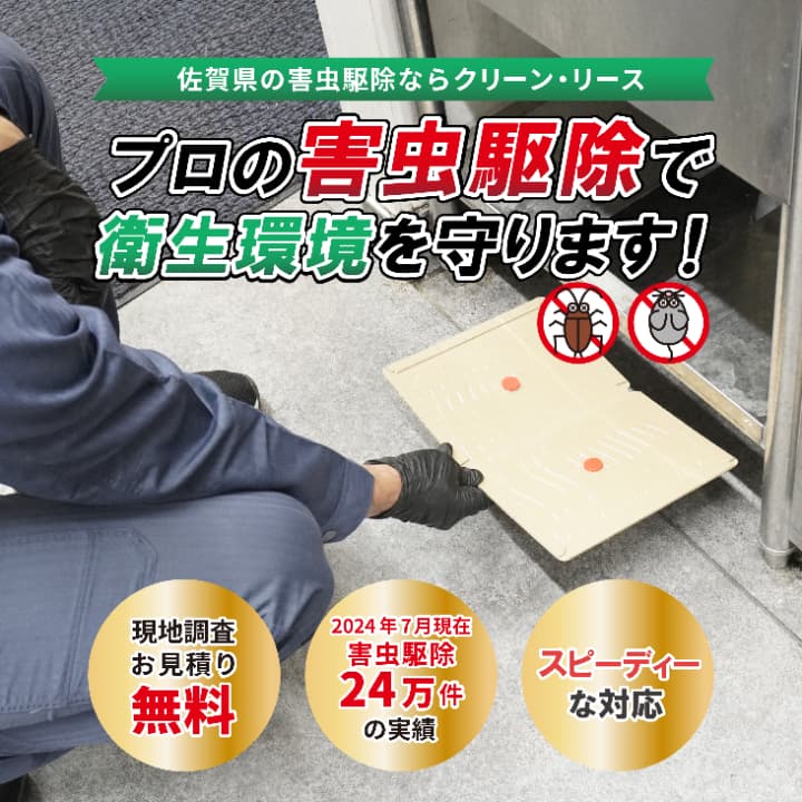 佐賀県の害虫駆除ならクリーン・リース